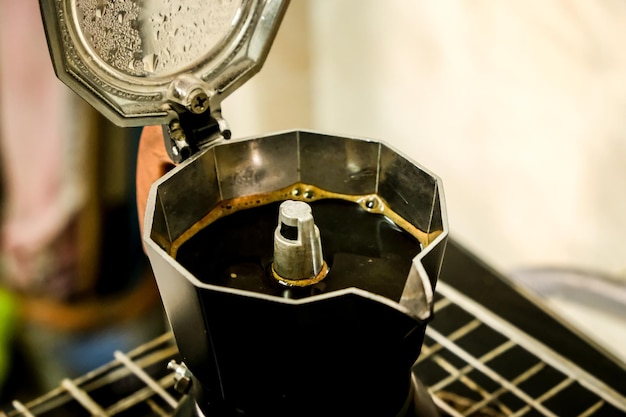 Photo close-up of coffee on table