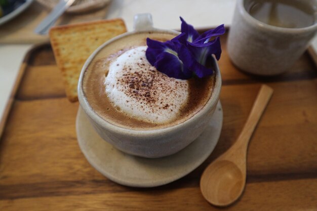 Close-up of coffee on table