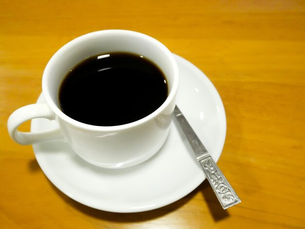 Close-up of coffee on table