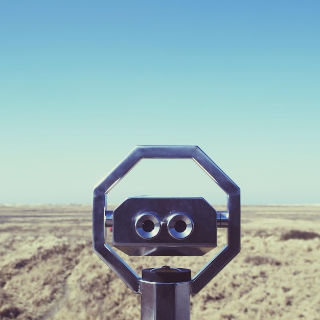 Photo close-up of coin-operated binoculars