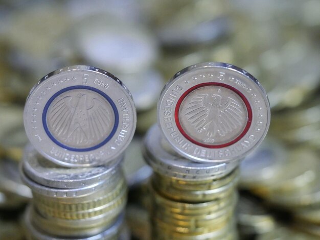 Photo close-up of coins