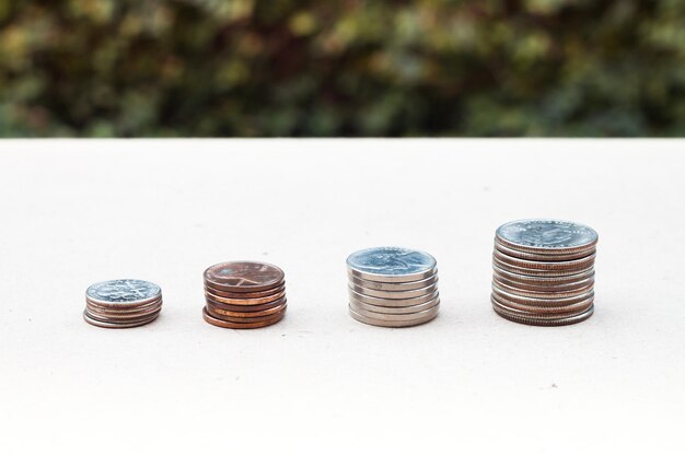 Photo close-up of coins