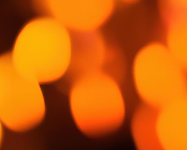 Close up of color lights blur background High resolution photo bokeh orange lights