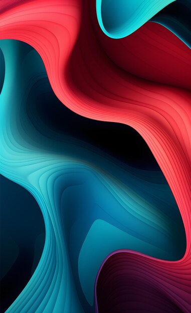 A close up of a colorful abstract background with a curved design generative ai