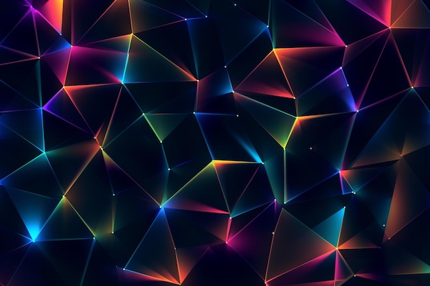 a close up of a colorful abstract background with a lot of lights generative ai