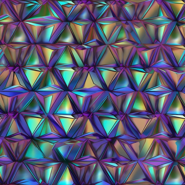 a close up of a colorful abstract background with a lot of triangles generative ai