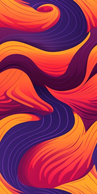 A close up of a colorful abstract background with wavy lines generative ai