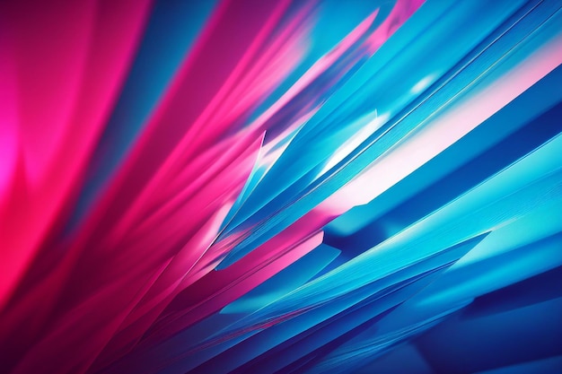 A close up of a colorful background with blue and pink lines