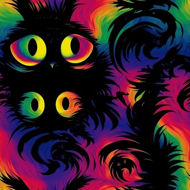 psychedelic cat iphone wallpapers