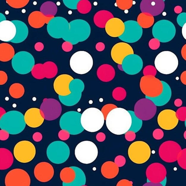 A close up of a colorful background with circles generative ai