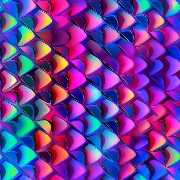 A close up of a colorful background with hearts generative ai