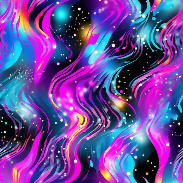 A close up of a colorful background with a lot of bubbles generative ai