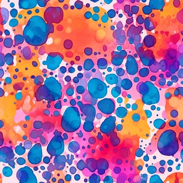 A close up of a colorful background with lots of bubbles generative ai