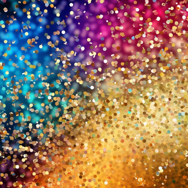 a close up of a colorful background with many different colored dots generative ai