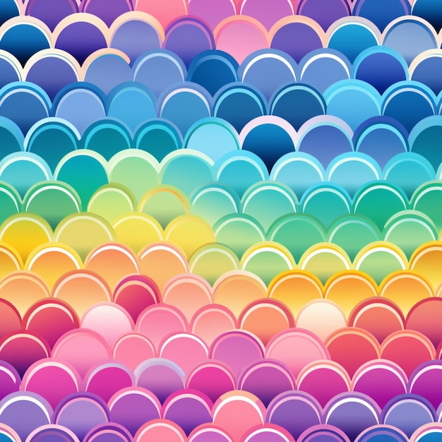 a close up of a colorful background with many different colored eggs generative ai