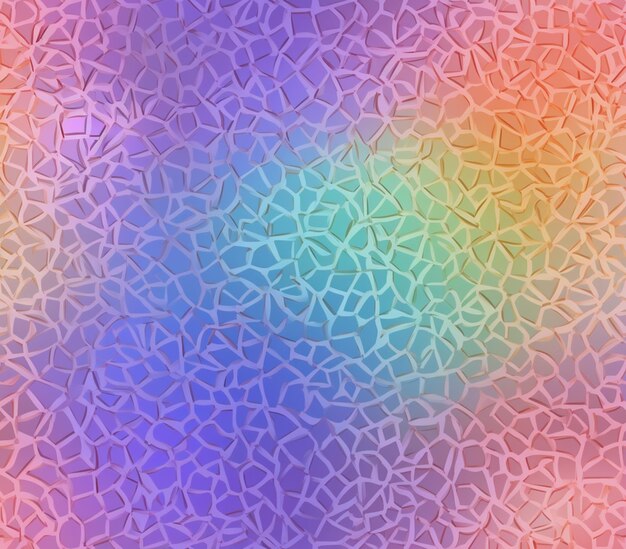 中央に虹のあるカラフルな背景のクローズアップ生成AI
