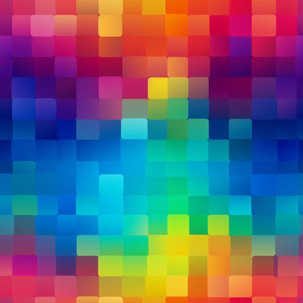 a close up of a colorful background with squares of different colors generative ai