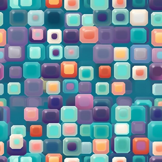 A close up of a colorful background with squares and rectangles generative ai