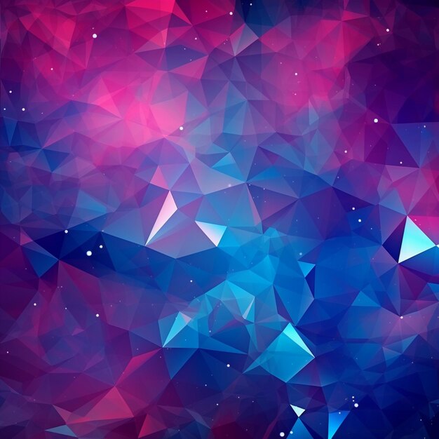 A close up of a colorful background with triangles and stars generative ai