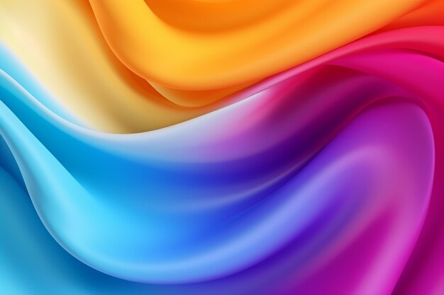 A close up of a colorful background with a wavy design generative ai