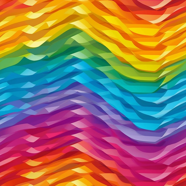 A close up of a colorful background with wavy lines generative ai