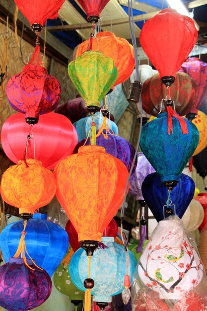 Close-up of colorful balloons