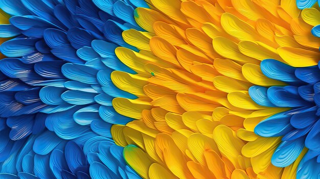 A close up of a colorful bird's feathers