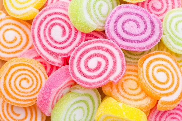 Close-up of colorful candy