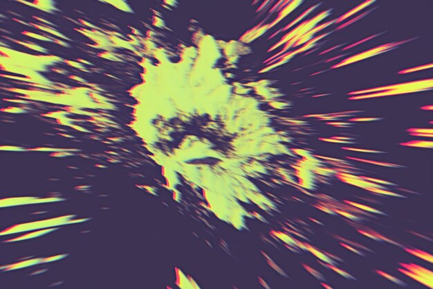 a close up of a colorful explosion of light and smoke generative ai