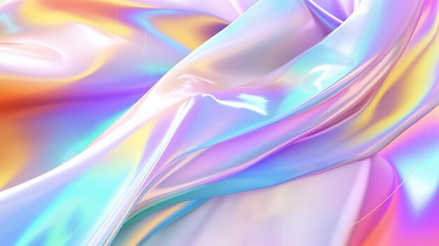 A close up of a colorful fabric with a very shiny material generative ai