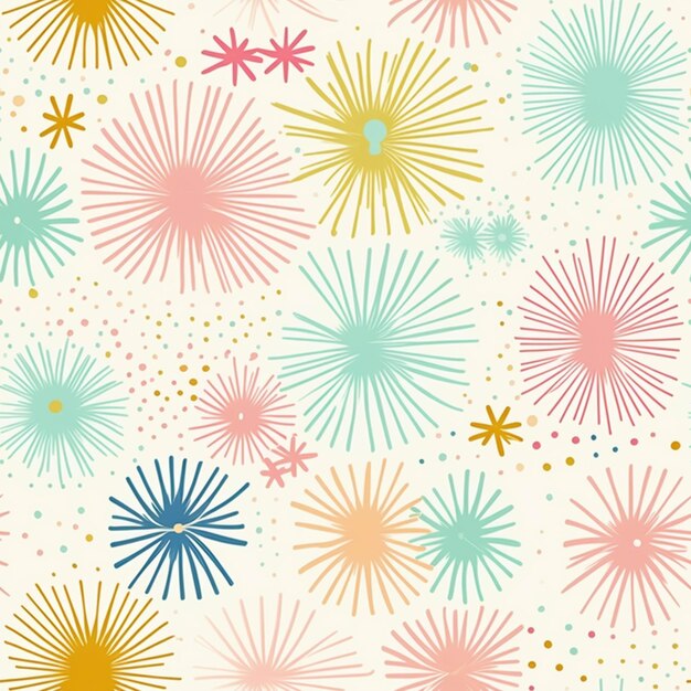 Photo a close up of a colorful fireworks display on a white background generative ai