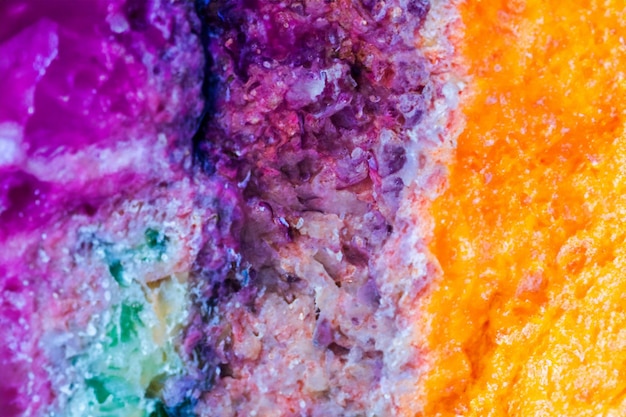 Photo a close up of a colorful food item