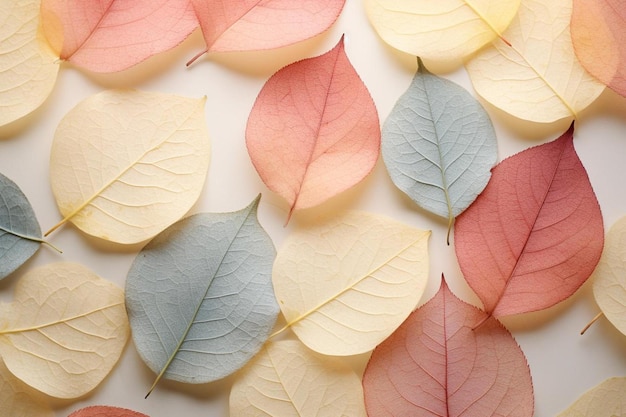 a close up of a colorful leaf