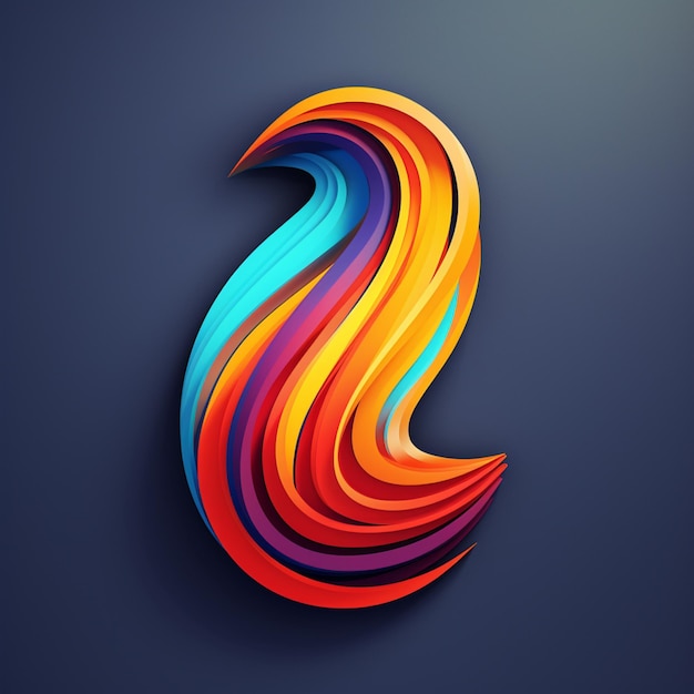 a close up of a colorful letter s with a dark background generative ai