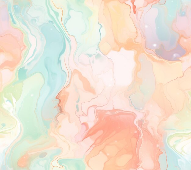 a close up of a colorful marble pattern with a white background generative ai