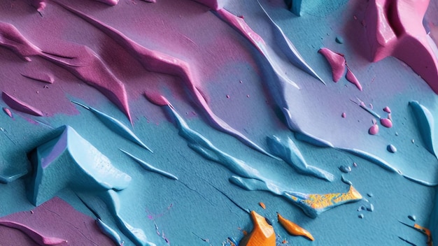 A close up of a colorful paint texture