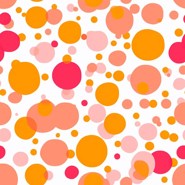 A close up of a colorful pattern of circles and dots generative ai