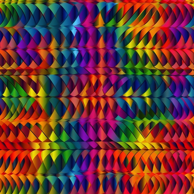 波形生成aiのカラフルなパターンの接写