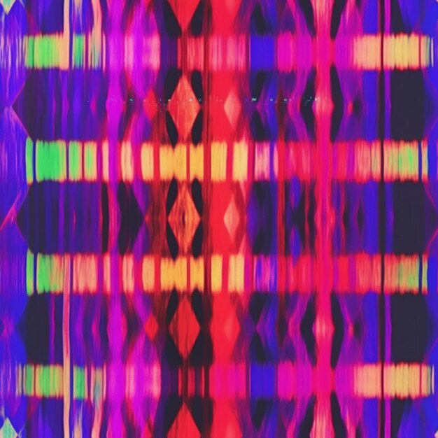 a close up of a colorful pattern with a black background generative ai