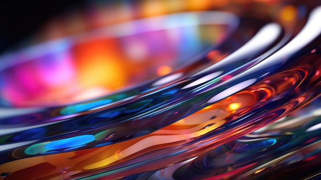 A close up of a colorful plastic material