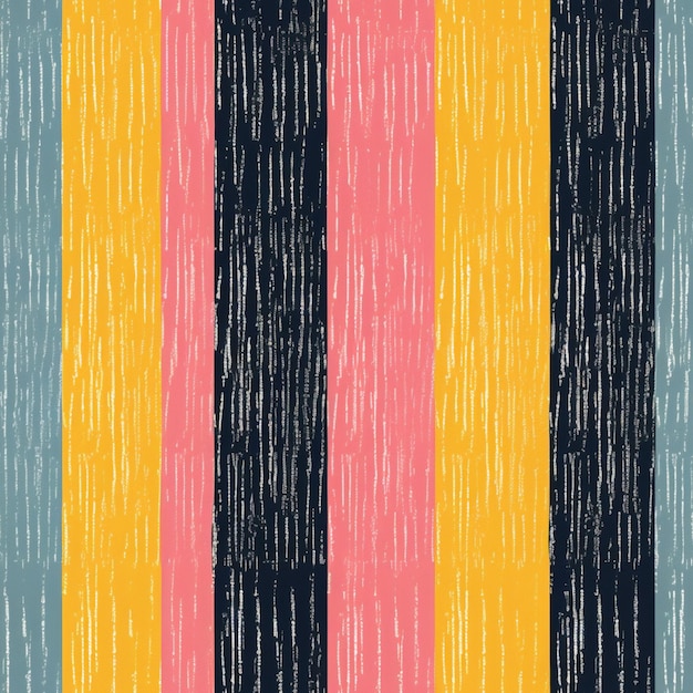 A close up of a colorful striped pattern with a black background generative ai