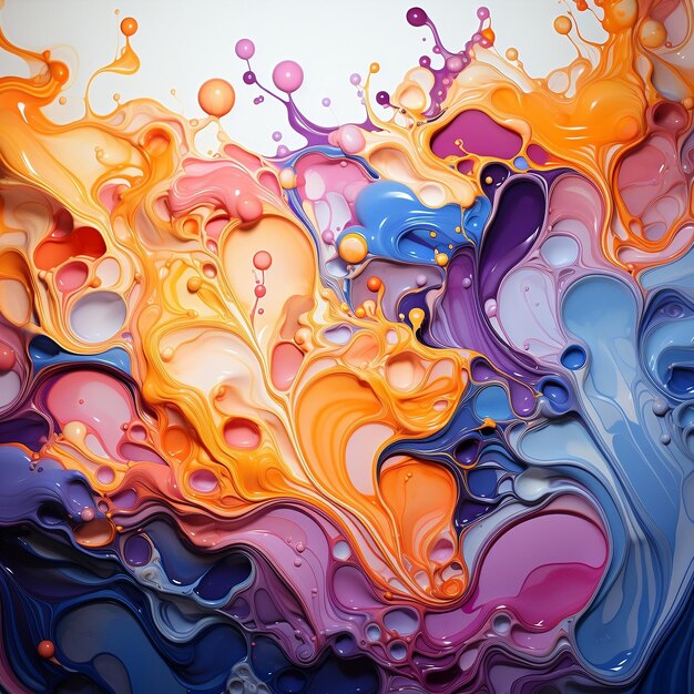 A close up of a colorful swirl of colorful squiggles