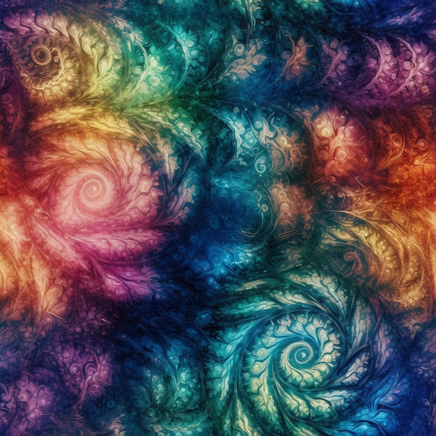 a close up of a colorful swirly background with a black background generative ai