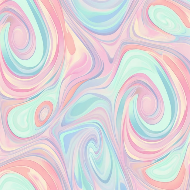 A close up of a colorful swirly background with a pink and blue background generative ai