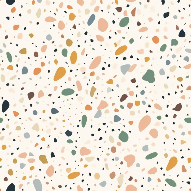 Photo a close up of a colorful terrazzo pattern with a white background generative ai