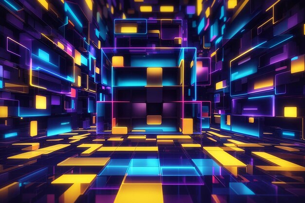 A close up of a colorful tunnel with a light at the end generative ai