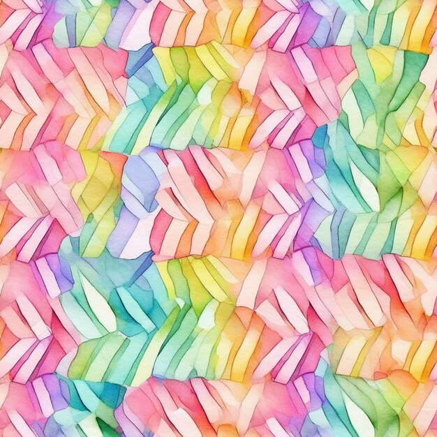 A close up of a colorful watercolor background with a pattern generative ai