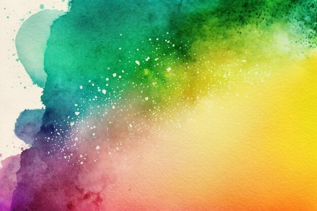 A close up of a colorful watercolor background with a white background generative ai