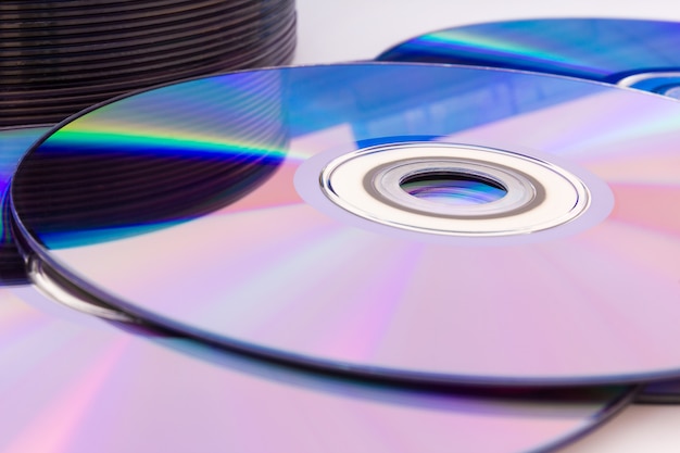 Close-up compact discs