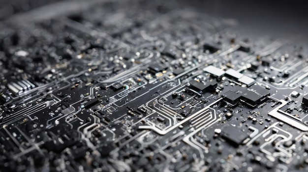 Close Up of a Computer Circuit Board